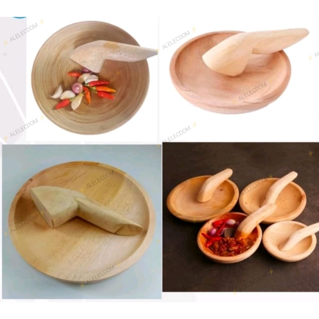 Cobek Kayu 20cm / Ulekan Kayu 20cm