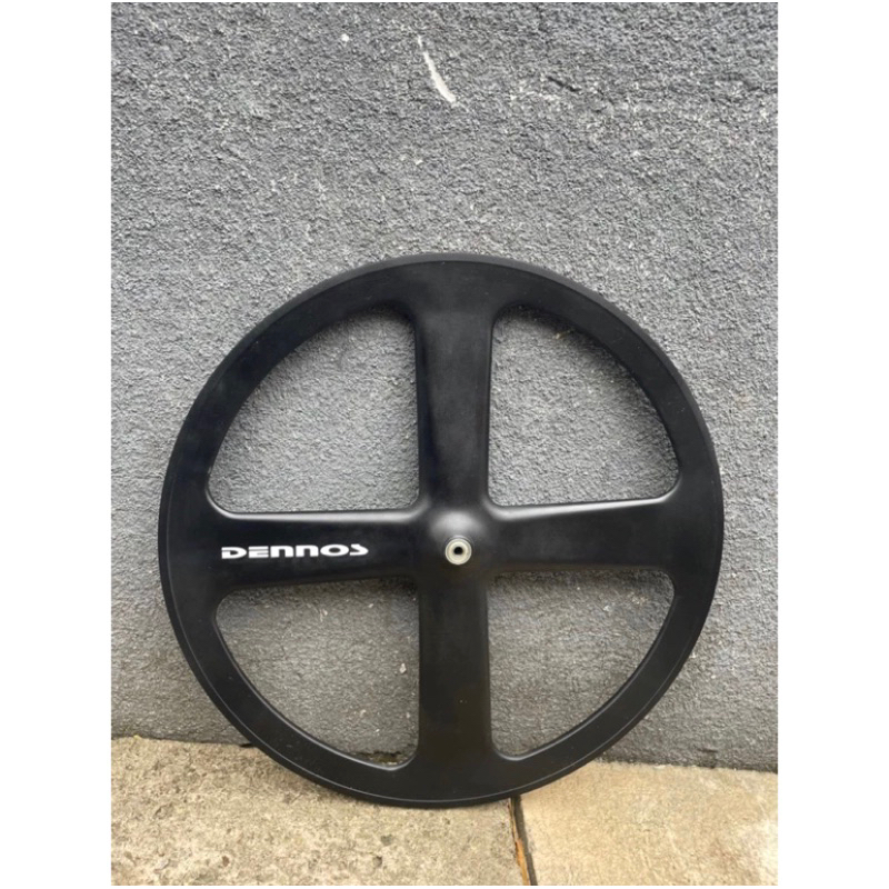 velg sepeda fixie wheelset dennos 4 spoke black front only