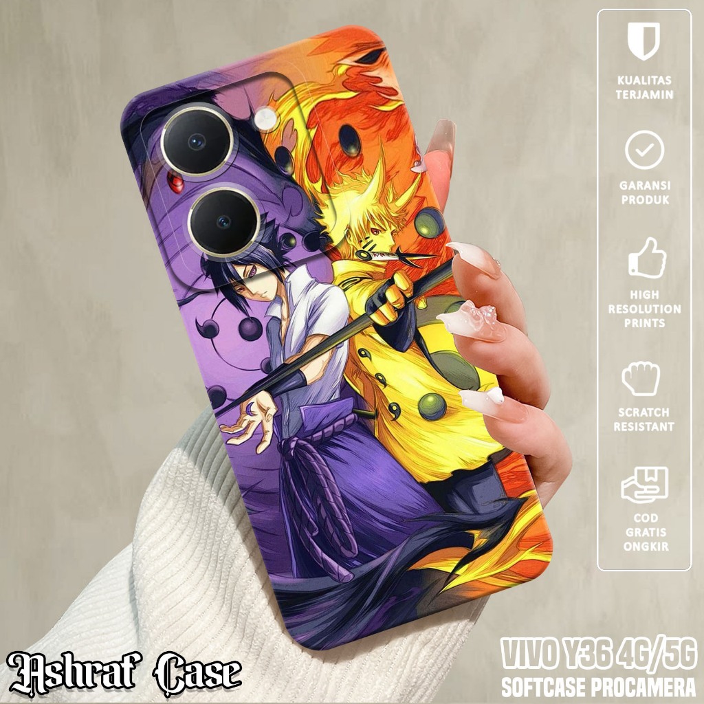 Case VIVO Y36 4G / Y36 5G - Casing VIVO Y36 5G / Y36 4G  Motif Anime NRT - Silikon Hp VIVO Y36 - Sof