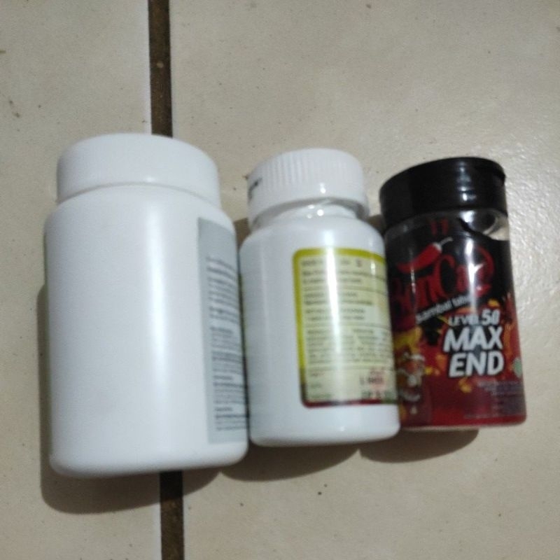 Botol Bekas Suplemen Botol kosong Obat Wadah Kosong