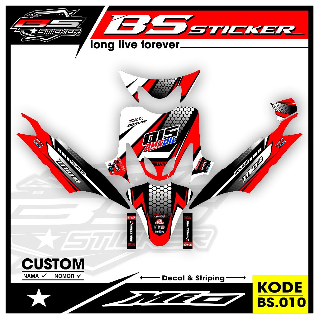 Decal striping yamaha mio smile  - SEMI DECAL Variasi List YAMAHA MIO SMILE .BS.010