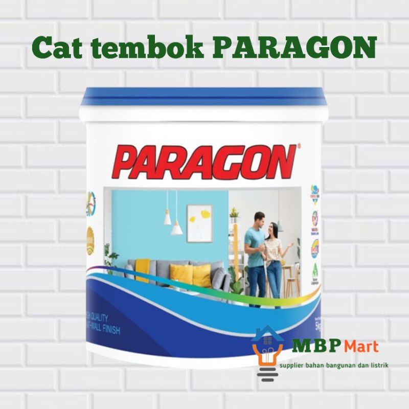 paragon cat tembok 1kg PUTIH / HITAM - Paragon Vinyl Acrylic Emulsion Paint