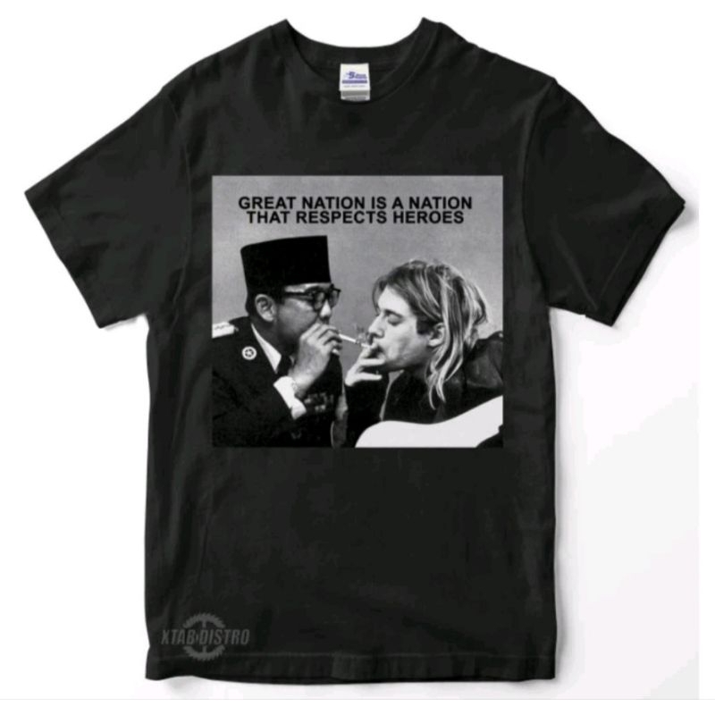 kaos sukarno Band kurt cobain distro original kaos pria wanita viral