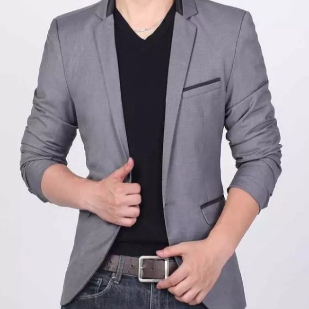 Cepat jas pria slimfit jas pria wisuda pernikahanJAS kerja santai casual keren premium
