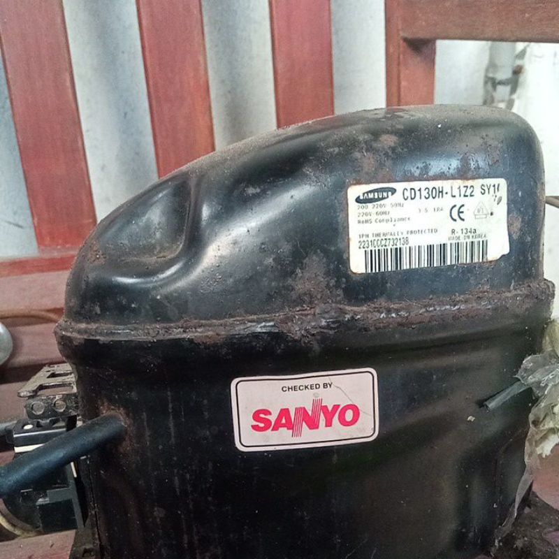 kompresor kulkas sanyo 1 pintu