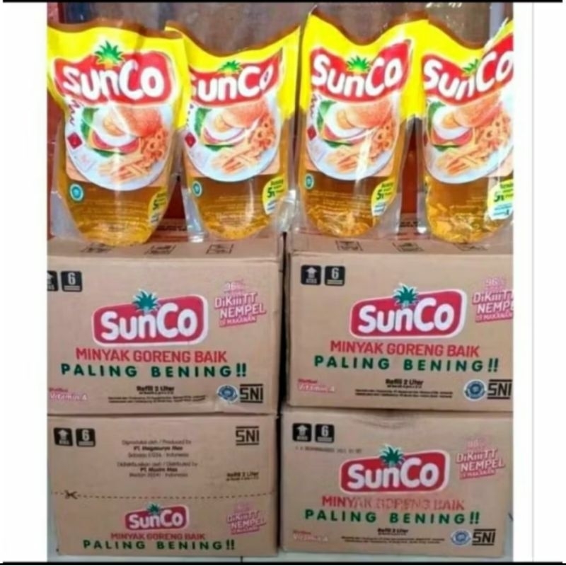 

minyak goreng sunco 2L dus isi 6