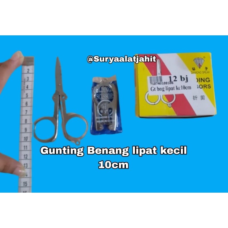 

Gunting Benang lipat Kecil 10cm Nekel =rp.3.500/pcs