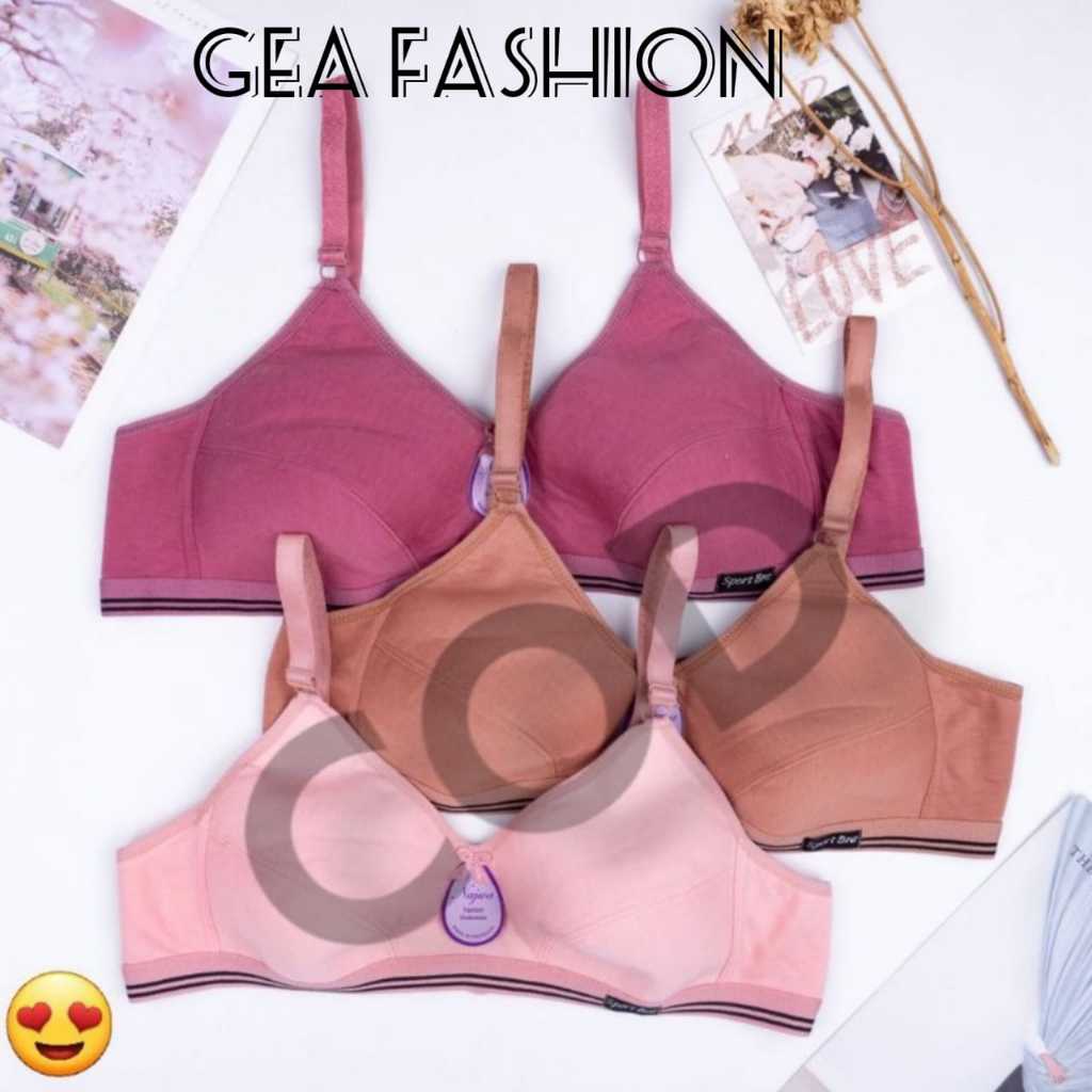 Bra Remaja Polos// BH ABG Polos Tanpa Kawat & Tanpa Busa