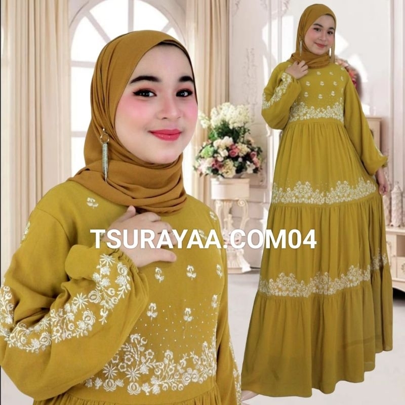 TS.04/(cod)new gamis larissa/gamis seruty/gamis bordir/gamis/gamis terbaru/gamis murah