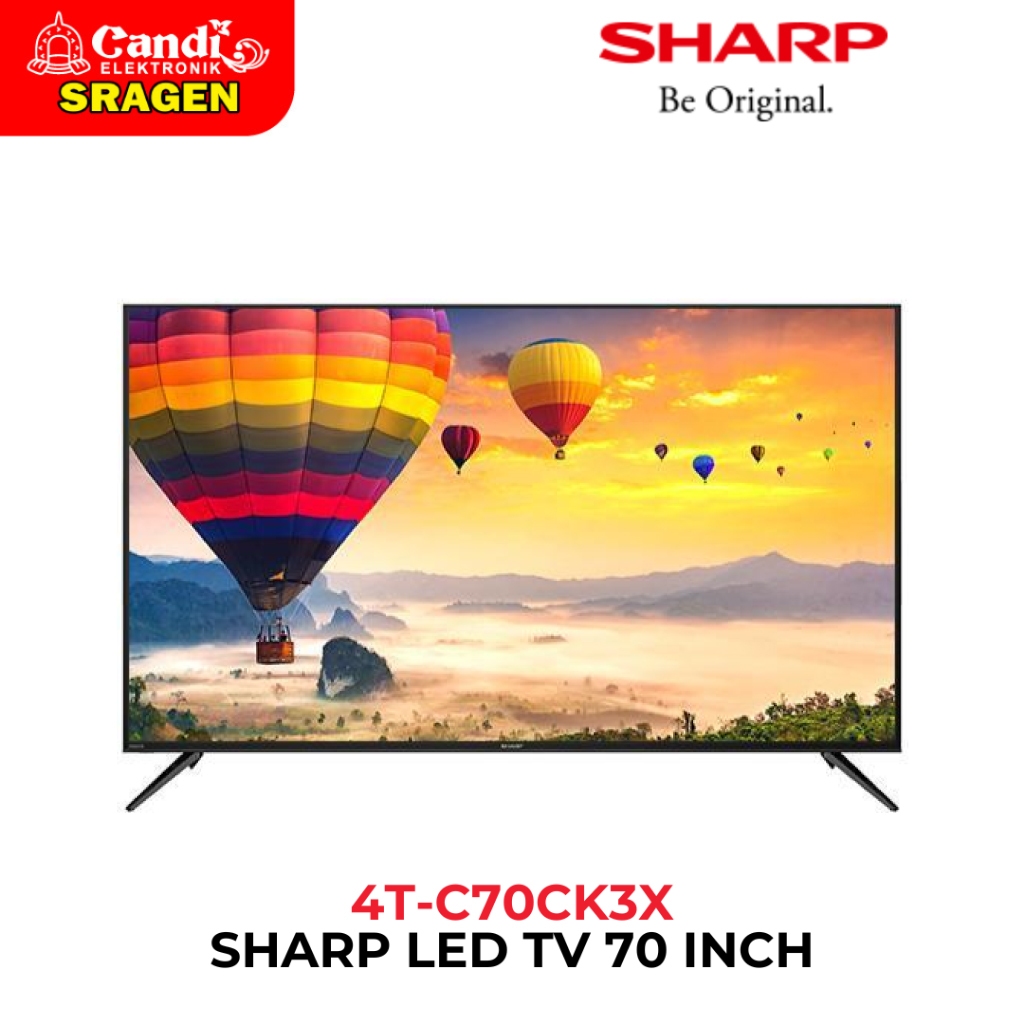 SHARP Smart Android TV 70 Inch 4K UHD - 4T-C70CK3X