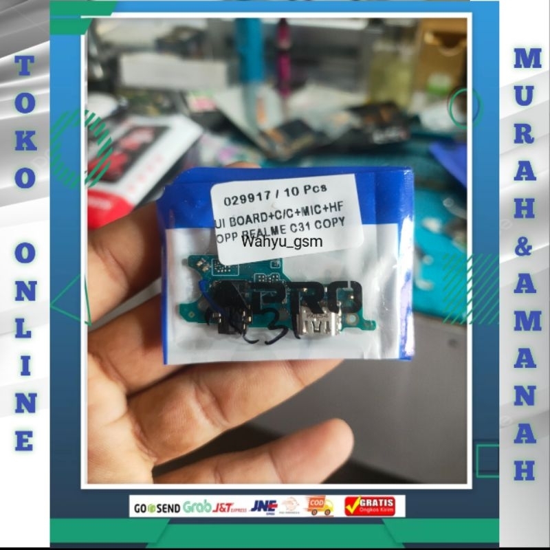 BOARD MIC+HF+IC REALME C31/OPPO A31 Mesin bawah realme c31
