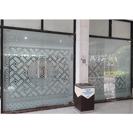 Cutting stiker sandblast masjid pintu nabawi