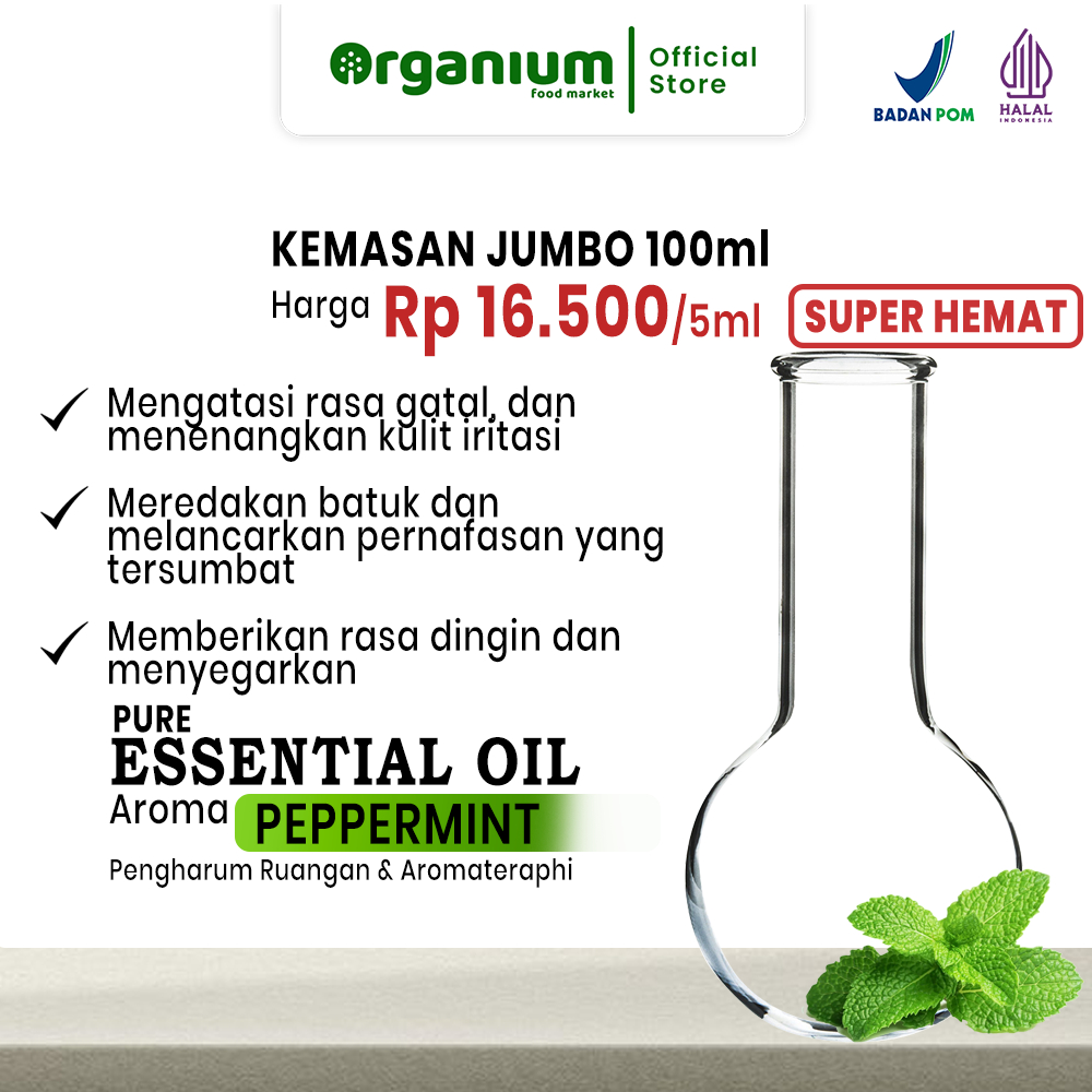 Organium Pure Essential Oil Aromatherapy Humidifier Peppermint 100ml