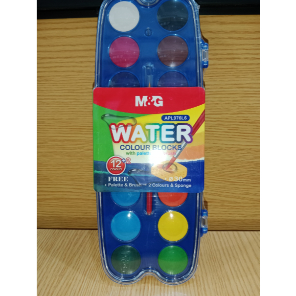 

M&G WATER COLOUR / CAT AIR / ALAT MELUKIS / SENI / 1 SET ISI 12 , 24 WRN
