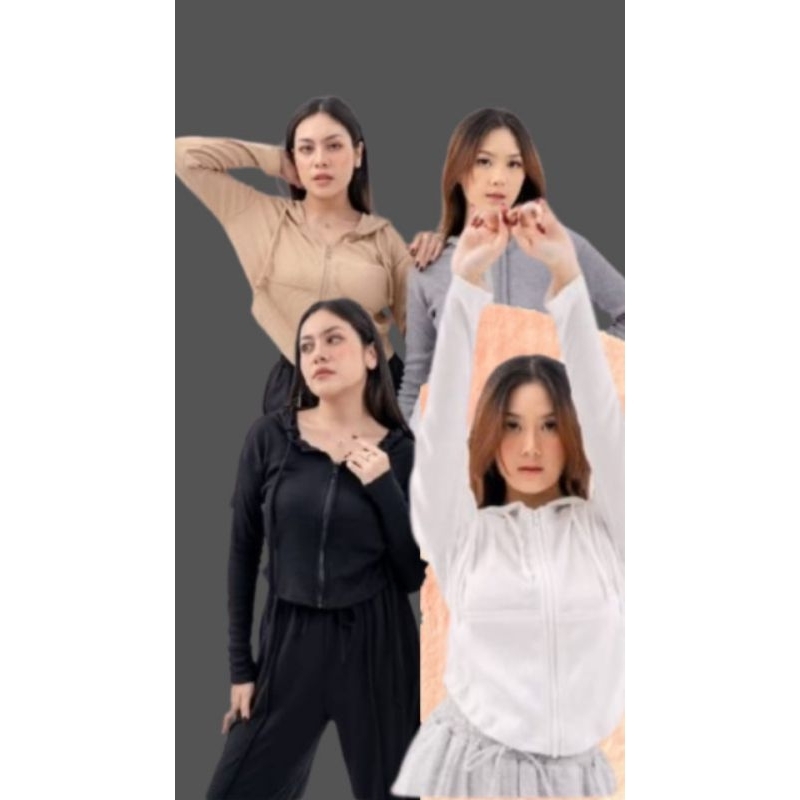 Zoey Hoodie Zipper Jaket Korea oversize polos unisex pria dan wanita (best quality) premium distro a