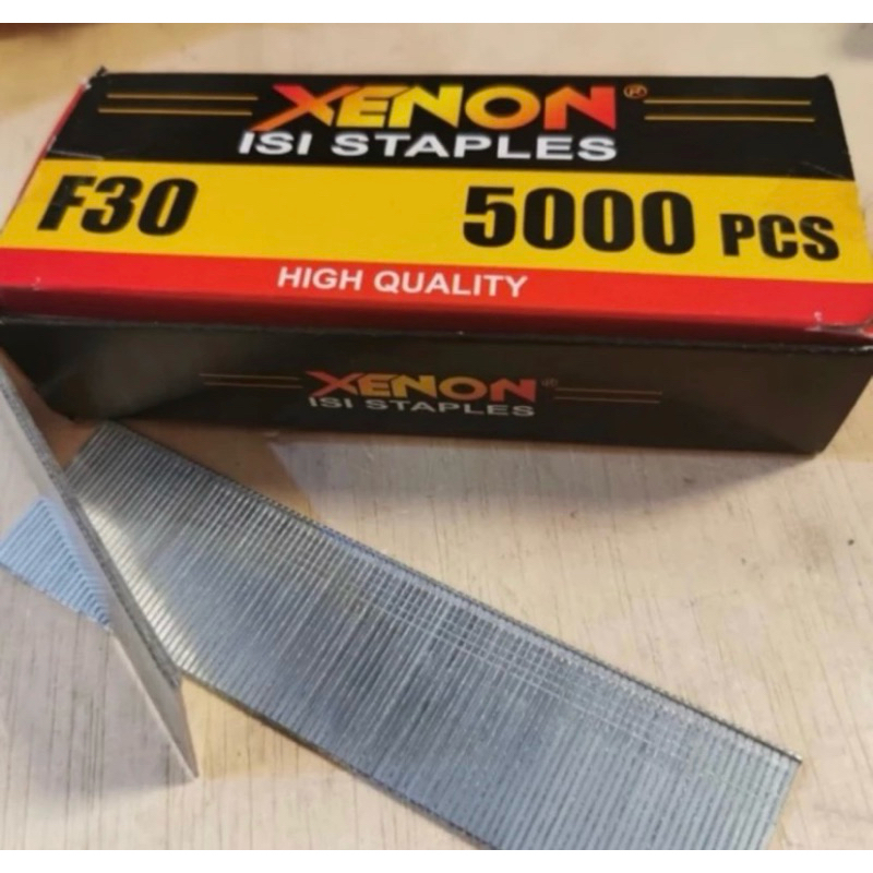 

ISI STAPLES PAKU TEMBAK XENON F30 F25 F20 - REFILL STAPLE GUN NAILER 20 25 30MM
