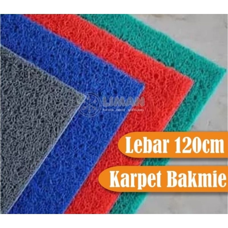 Keset Bakmi Bihun Anti Slip Tebal 15mm Lebar 120cm Keset Meteran