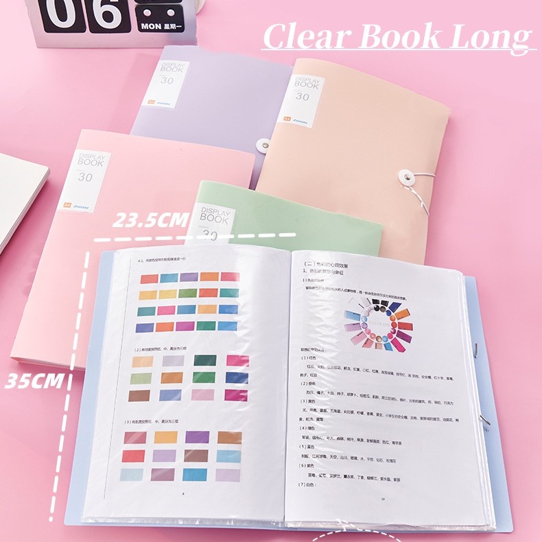 

Display Book Map File Dokumen A4 30 Halaman Warna Pastel Document Keeper A4 File Organizer Clear