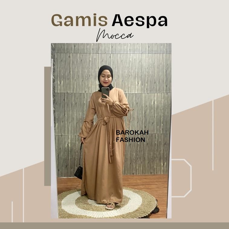 PROMO TERBARU GAMIS POLOS AESPA MAXI DRESS / GAMIS WANITA / GAMIS TERBARU AESPA DRESS