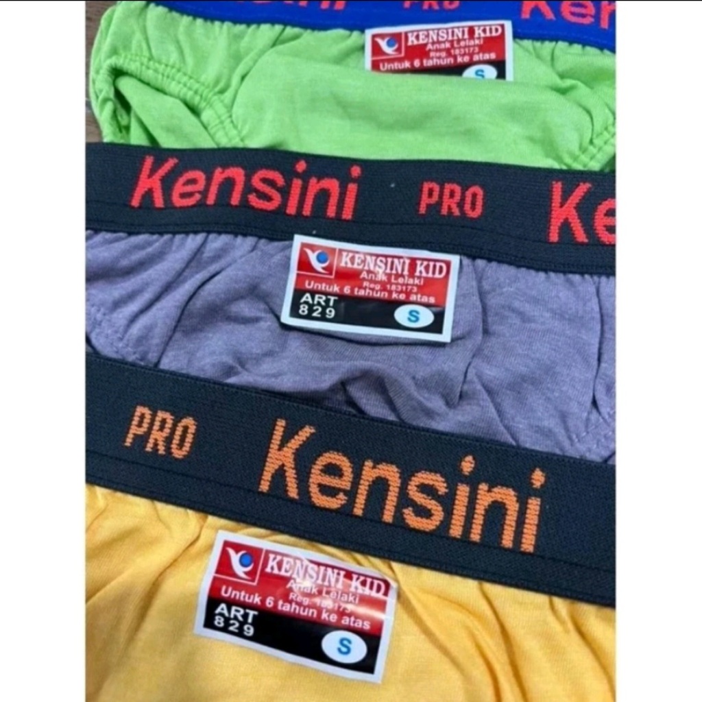 Celana Dalam Anak Laki Laki / CD Kensini Anak Pro Karet Boxer Polos