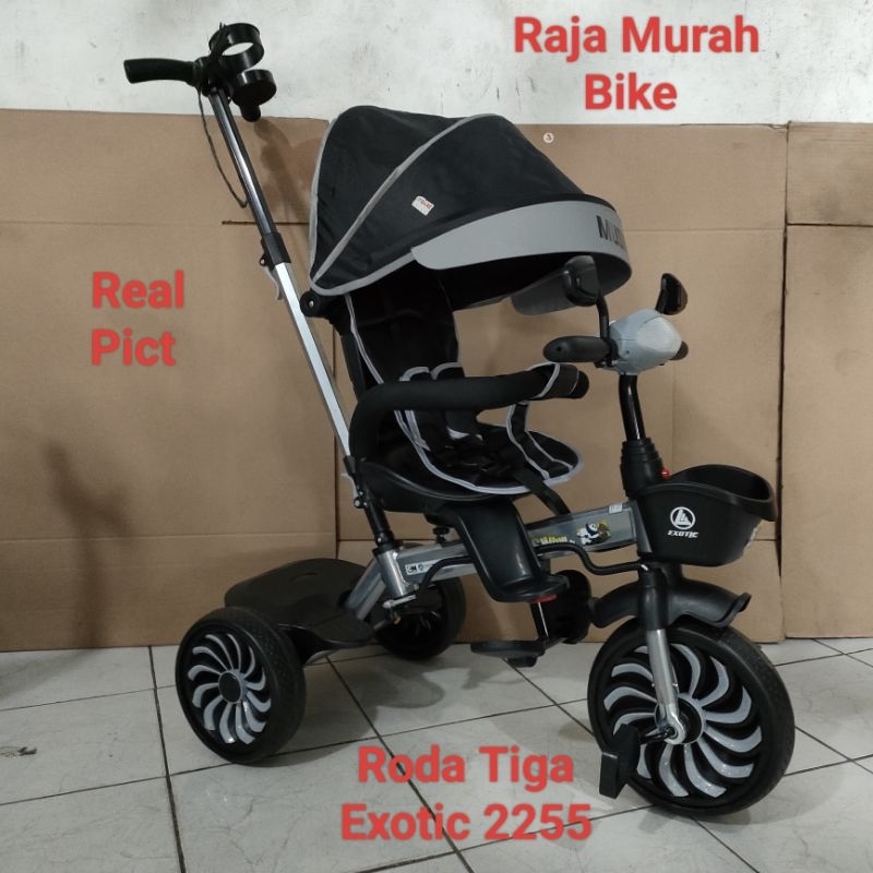 Sepeda Anak Roda Tiga Exotic ET 2255 Sepeda Stroller Roda Tiga Exotic 2255