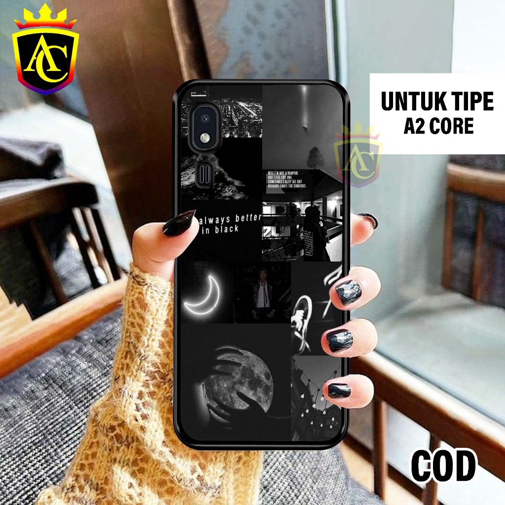 Case Samsung A2 Core - Hardcase Glossy casing Hp Camsung A2 Core Terbaru [Motif - Aesthetic 01] - An