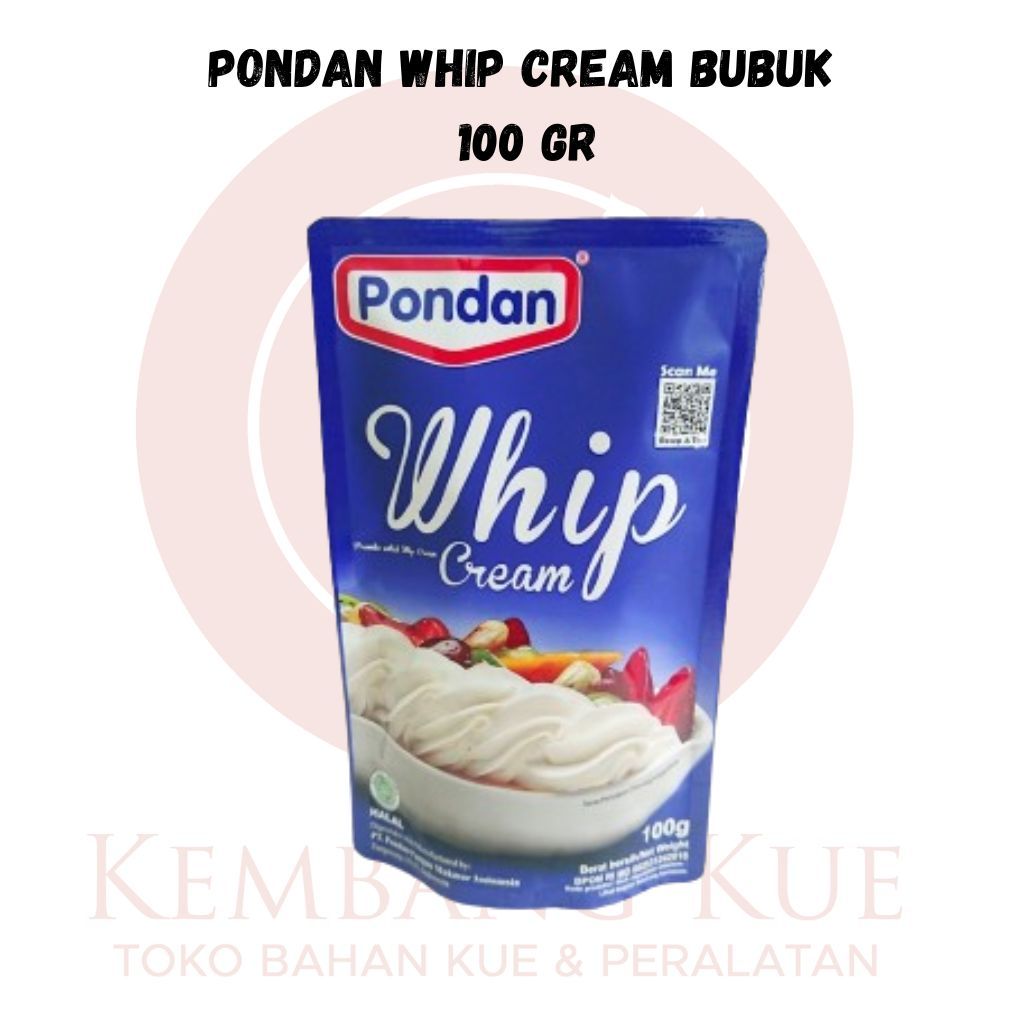 

Pondan whipcream 100gr/ whipcream bubuk pondan