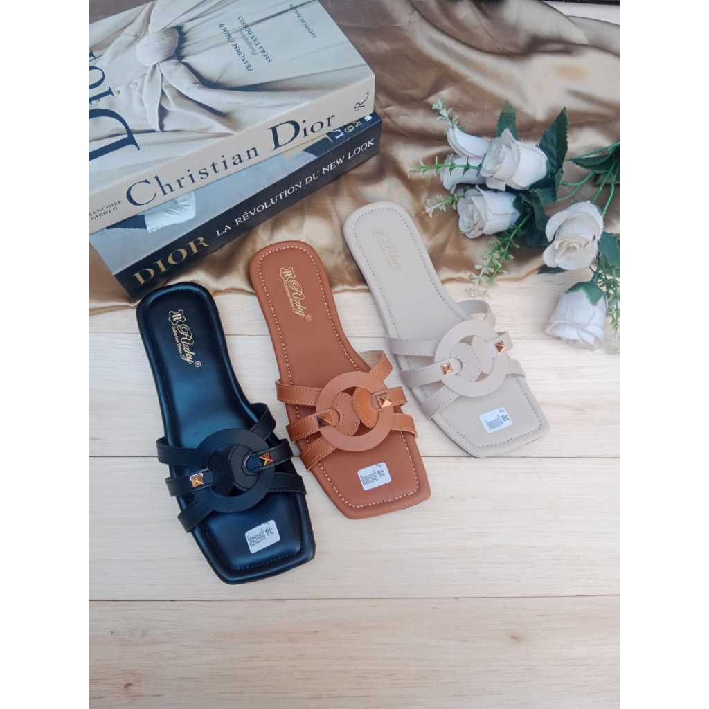 Sandal Wanita Teplek Casual Empuk / Sandal Teplek Terbaru