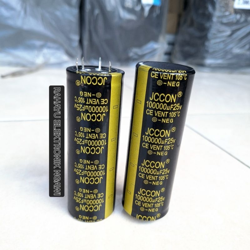 Capasitor Elco 100000uf 25v Elco 100.000/25v JCCON Original
