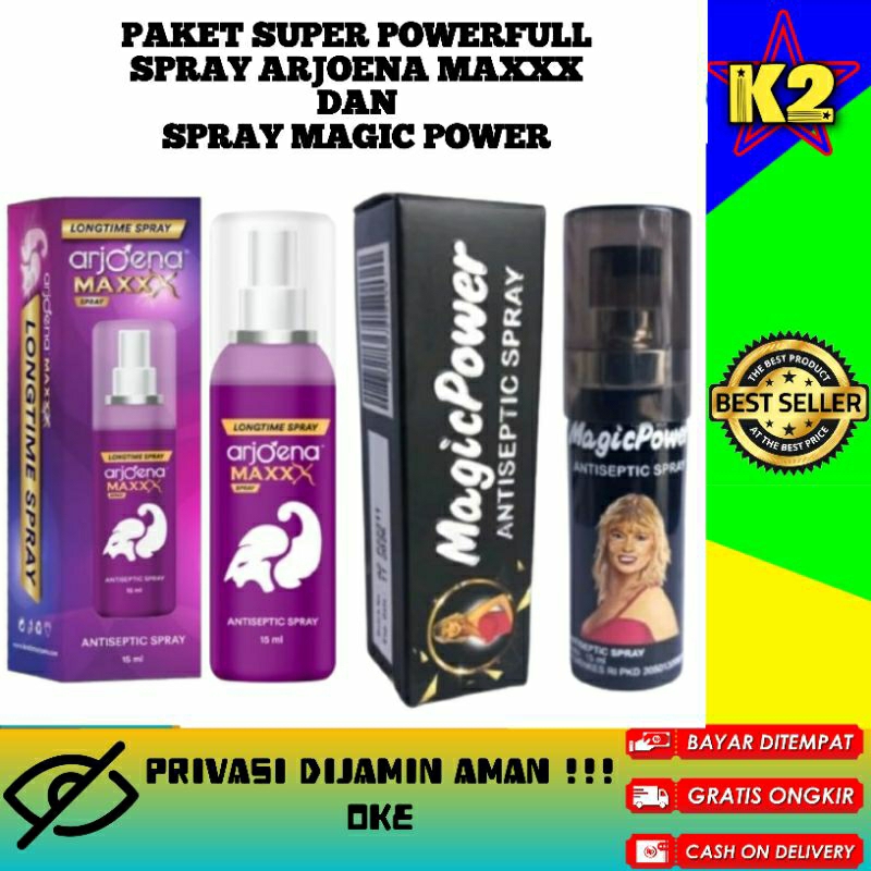 Paket Spray Super Power Arjoena Spray Maxxx+Spray Magic Power 15 ml