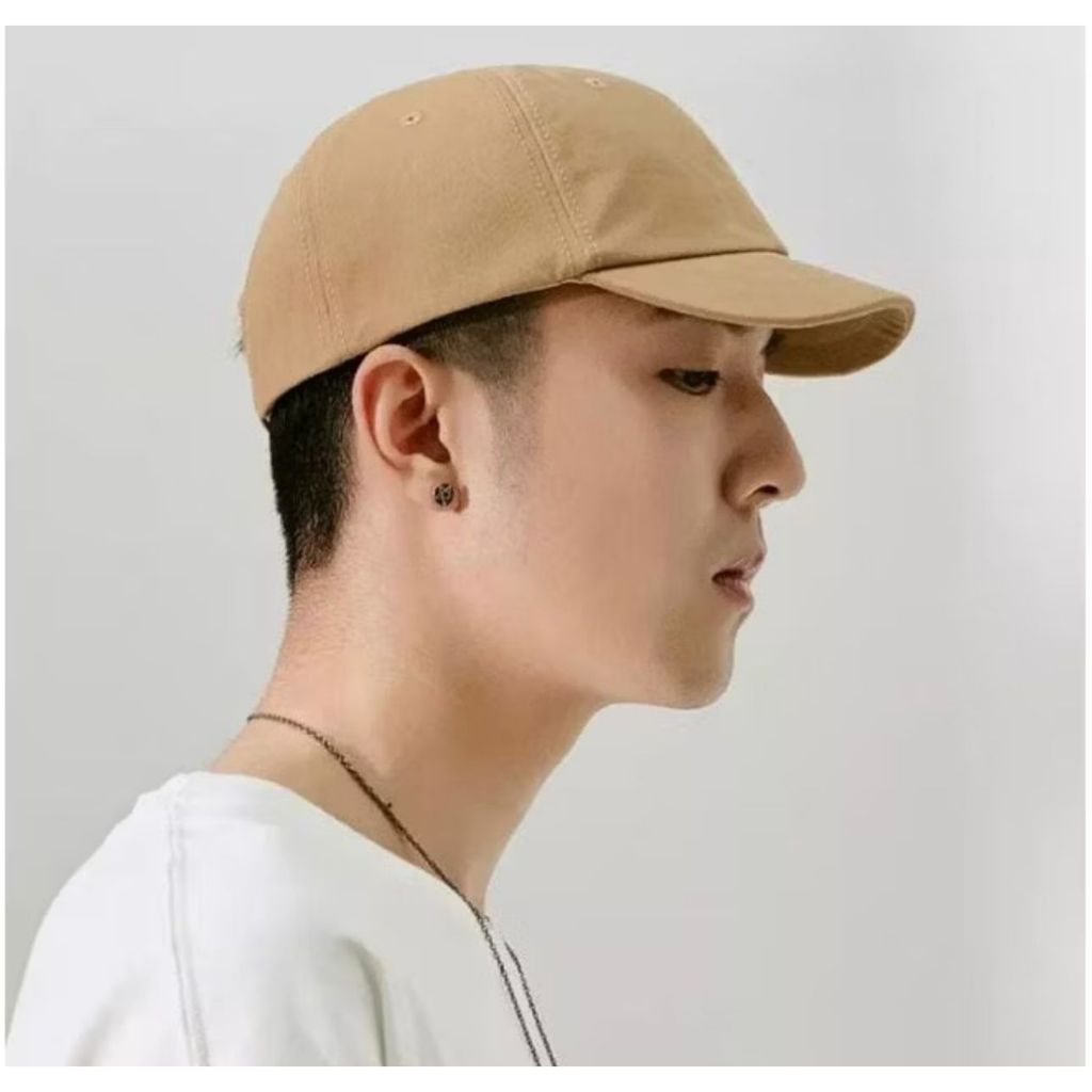 Topi Pria Wanita Distro Korean Style Dewasa Sintong Lidah Pendek Polos Ori Kasual Import Original Ca
