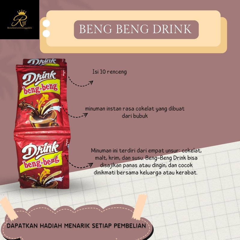 

[Per Renceng] Mayora Beng beng Drink 30g / Minuman beng-beng