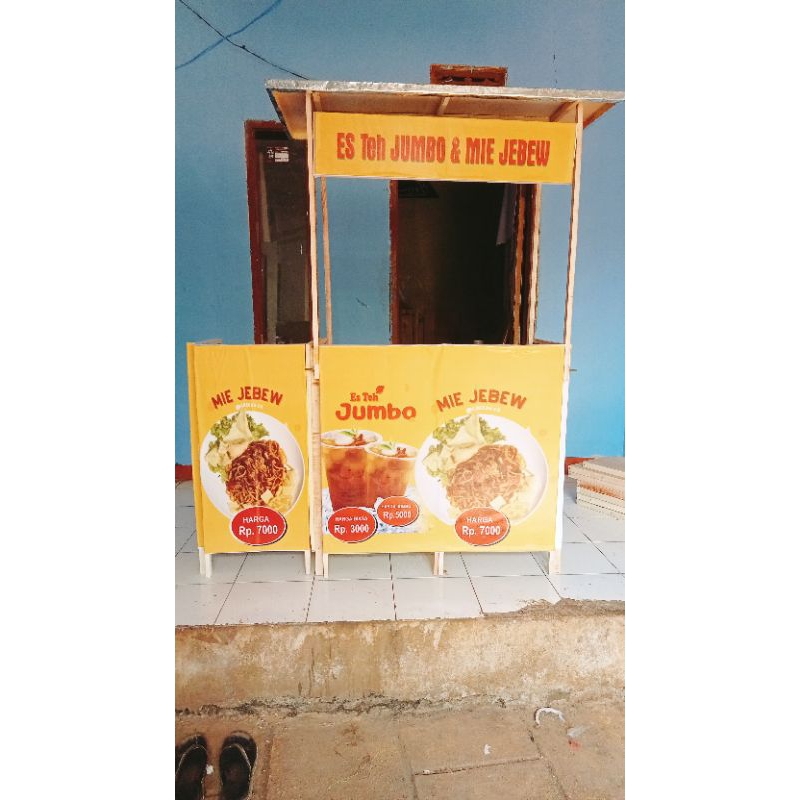 MEJA LIPAT/ BOTH PORTABLE /ANGKRINGAN DAGANG UKURAN 135+90+45