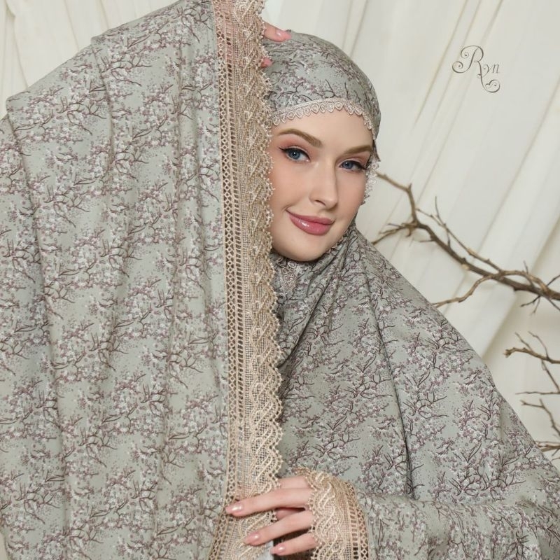 Ryn Rayyan Official | Mukena Rayyan Farasya Series | Mukena Traveling Rayon Ryn Super Jumbo