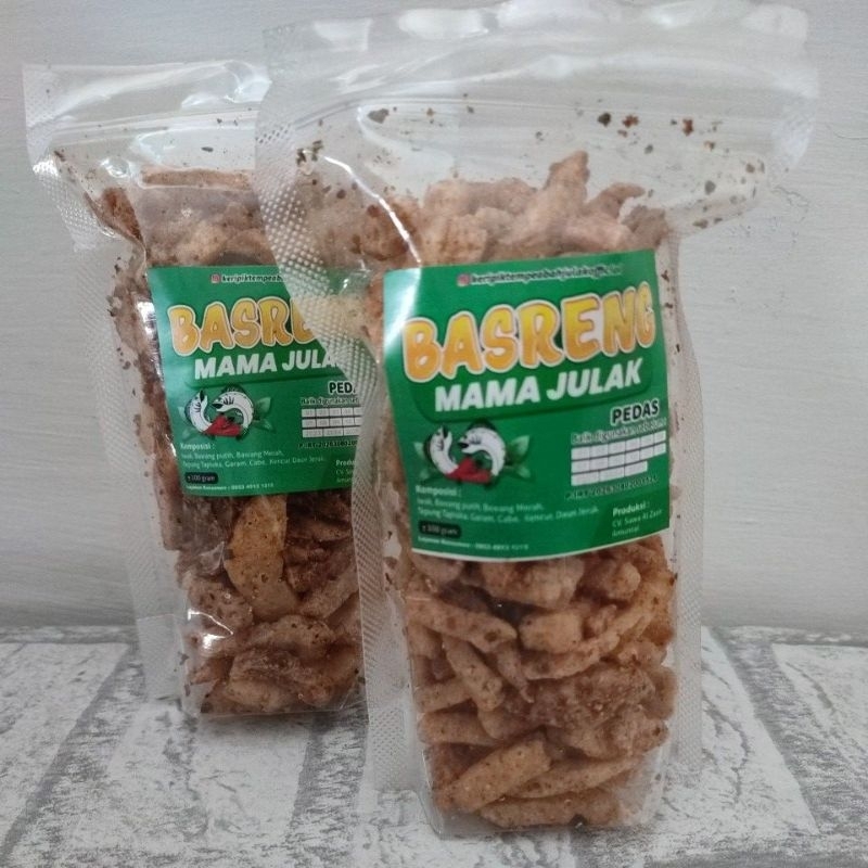 

Basreng Haruan Mama Julak - Rasa Pedas - Basreng stik - Basreng Haruan Renyah