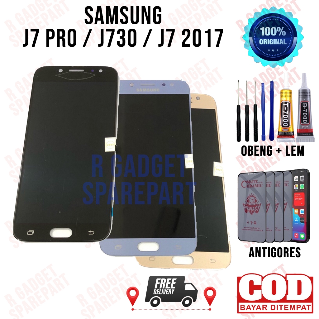Lcd Samsung J7 Pro / J730 / J7 2017 Original Lcd Touchscreen Samsung J7 Pro / J730 / J7 2017 Fullset