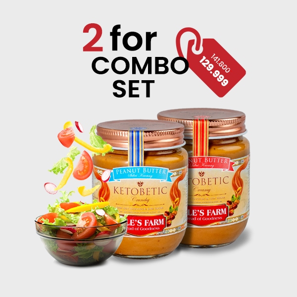 

Bundling Dale's Farm Ketobetic Creamy & Crunchy 250gr - Selai Kacang