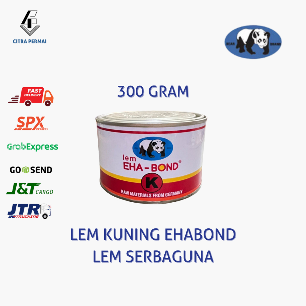 

LEM KUNING EHABOND 300 GRAM / LEM SERBAGUNA / LEM KUNING SERBAGUNA