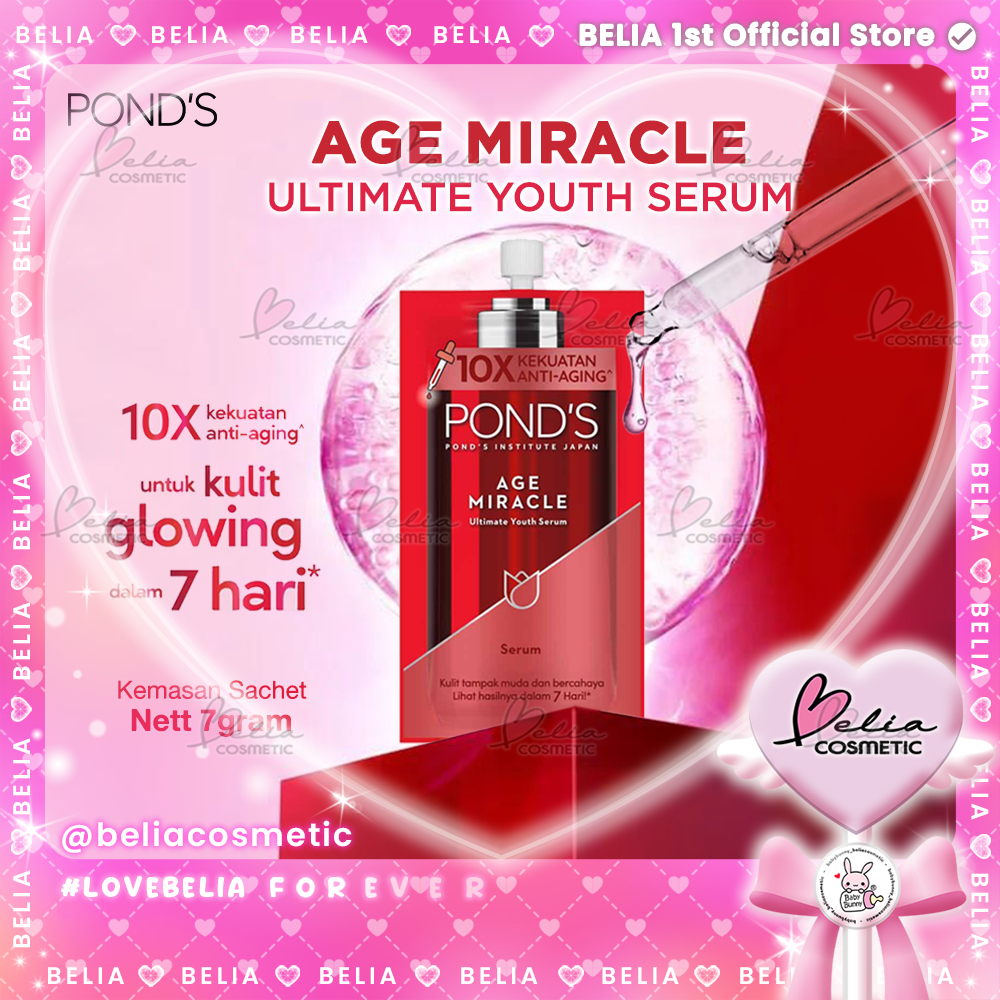 ❤ BELIA ❤ POND'S Age Miracle Ultimate Youth Serum Sachet 7g | Serum sachet | Kekuatan Anti-Aging | P