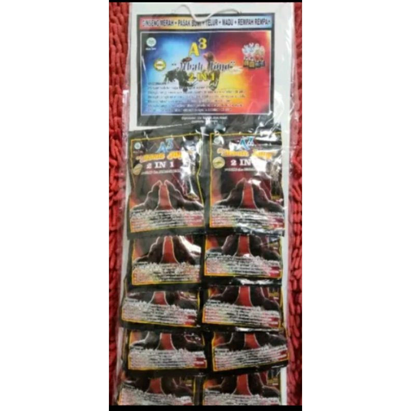 Mbah Joyo A3 Jamu Ayam Laga Doping Stamina Dan Penyembuhan Isi 5 sashet