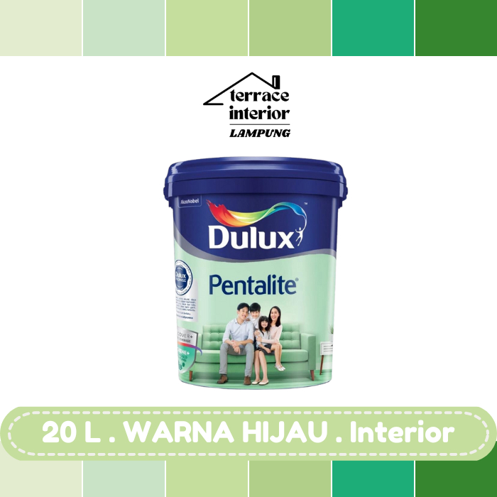 Cat Tembok Dulux Pentalite Interior 20L Hijau Doff