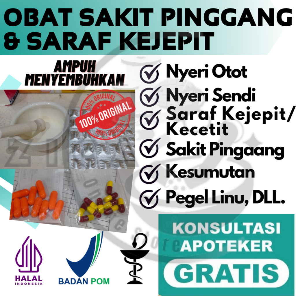 OBAT SAKIT PINGGANG DAN SARAF KEJEPIT