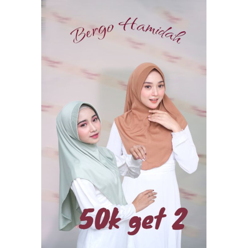 Bergo Hamidah Hijab Bergo Instan dengan Pet ANTEM