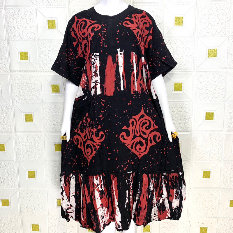 3. DASTER MODEL PRILI BATIK MARINA | DASTER BATIK MODEL PRILI | DASTER BATIK RESLETING DEPAN | DASTE