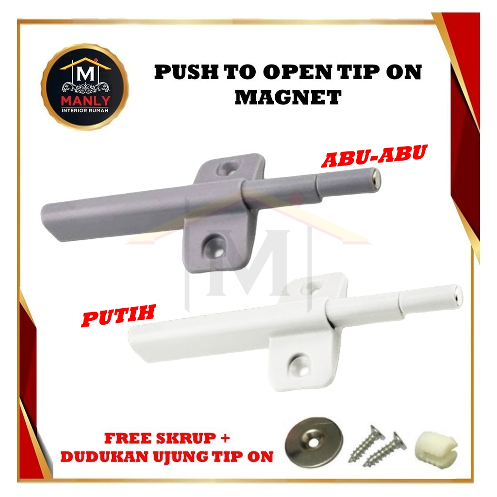 Catches Damper Ring Push Open Magnet Tip On Magnet Push To Open Lemari
