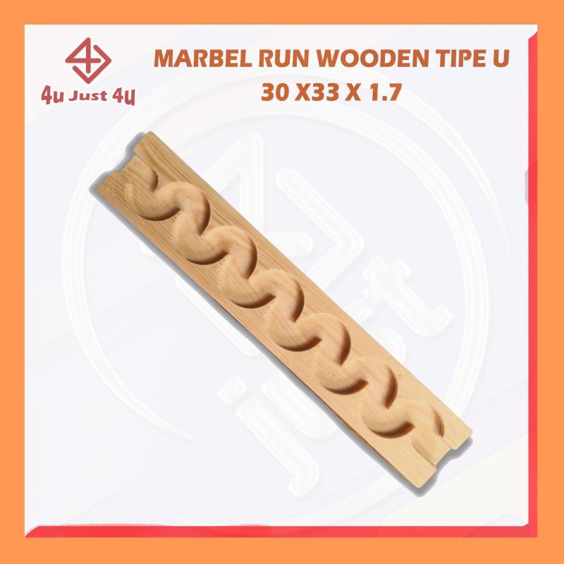 marbel run ASMR seluncuran balap kelereng tipe U /4U Just 4U