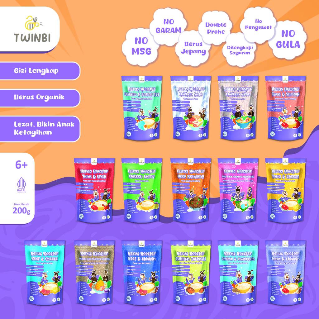 Original BB Booster Rice Instant MPASI Bayi Double Protein - Beras Nasi Instan BB Boster - No