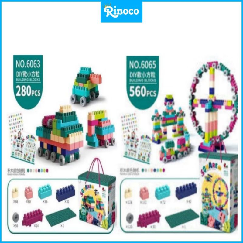 Lego 280 - Lego brick 280 mainan anak KKV ( Free bubblwrap )