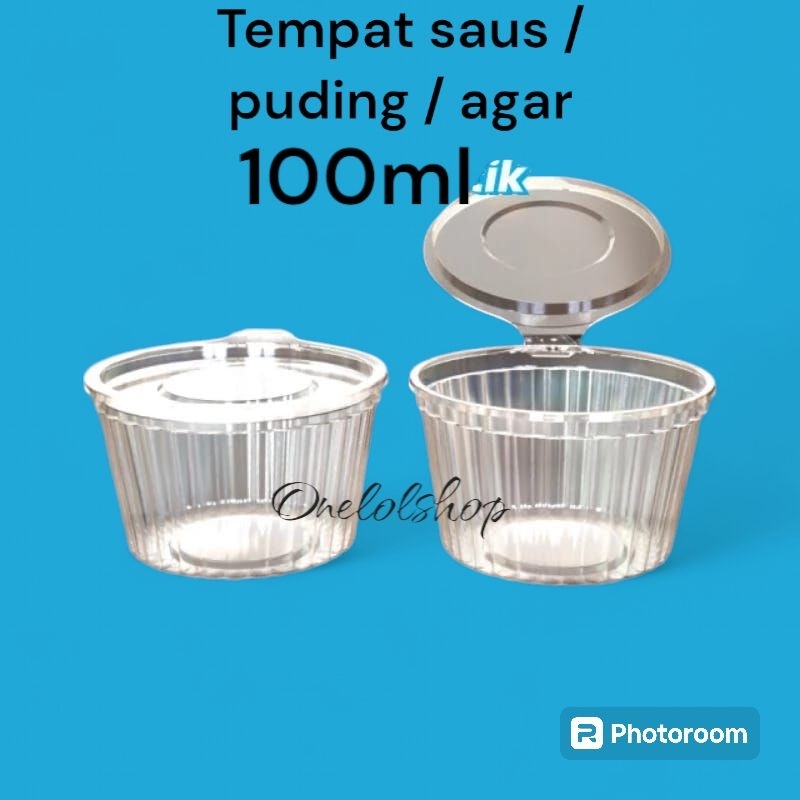 1DUS Mika Pudding Agar / Mika Sambal + Tutup Sambung 100ml