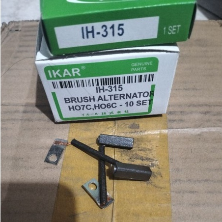 carbon karbon brush alternator dinamo ampere cas hino ho7c ho6c (10set)
